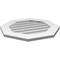 Ekena Millwork Octagonal Surface Mount PVC Gable Vent: Non-Functional, w/ 3-1/2"W x 1"P Standard Frame, 24"W x 24"H GVPOC24X2401SN - alternate 5